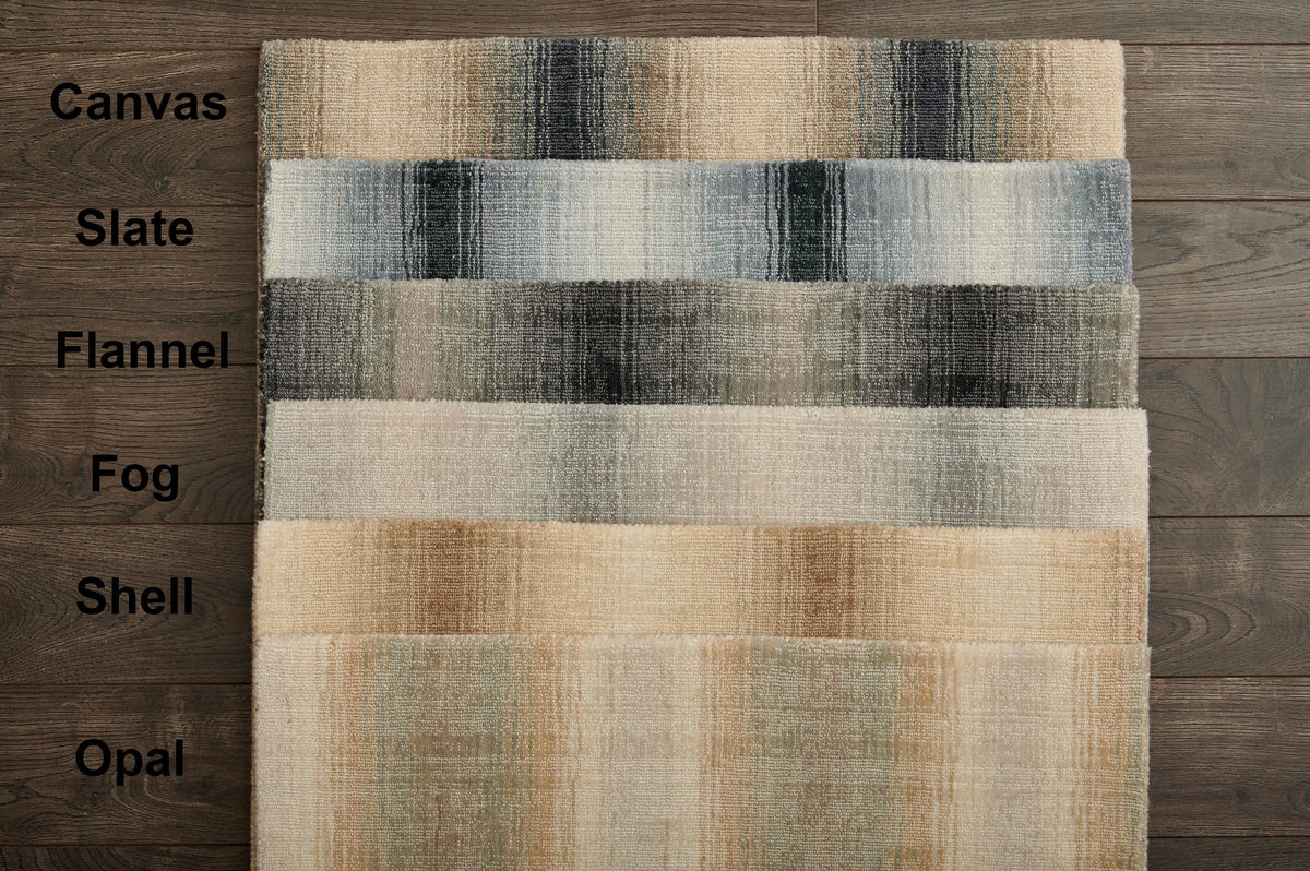 Privee Prisma Hand-Loomed Wool Blend Custom Rug - Fog - *Ready to ship within two days of ordering* - rugsthatfit.com