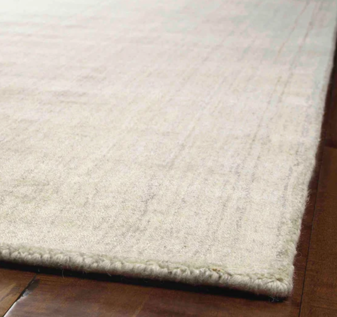 Divinity Wool Blend Hand-Loomed Rug - Platinum. Available in Four Large Sizes *Ships Within 2 Days*