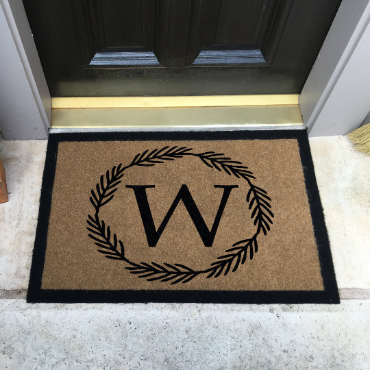 Infinity Custom Mats™ AllWeather Door Mat STYLE MONOGRAM BRUSH WRE