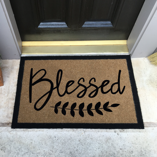 Infinity Custom Mats™ All-Weather Door Mat - STYLE: HELLO COLOR: BLACK 