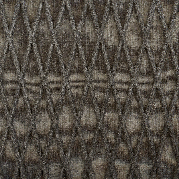 Dark Grey Diamond pattern Rug