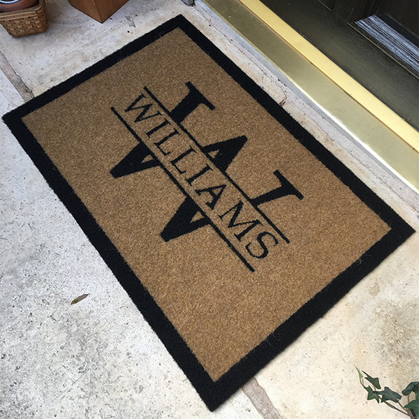 Infinity Custom Mats™ All-Weather Personalized Door Mat - STYLE: WAKEF 