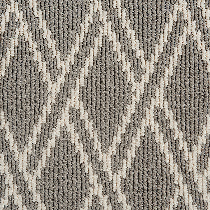 gray triangle lattice patterned custom rug