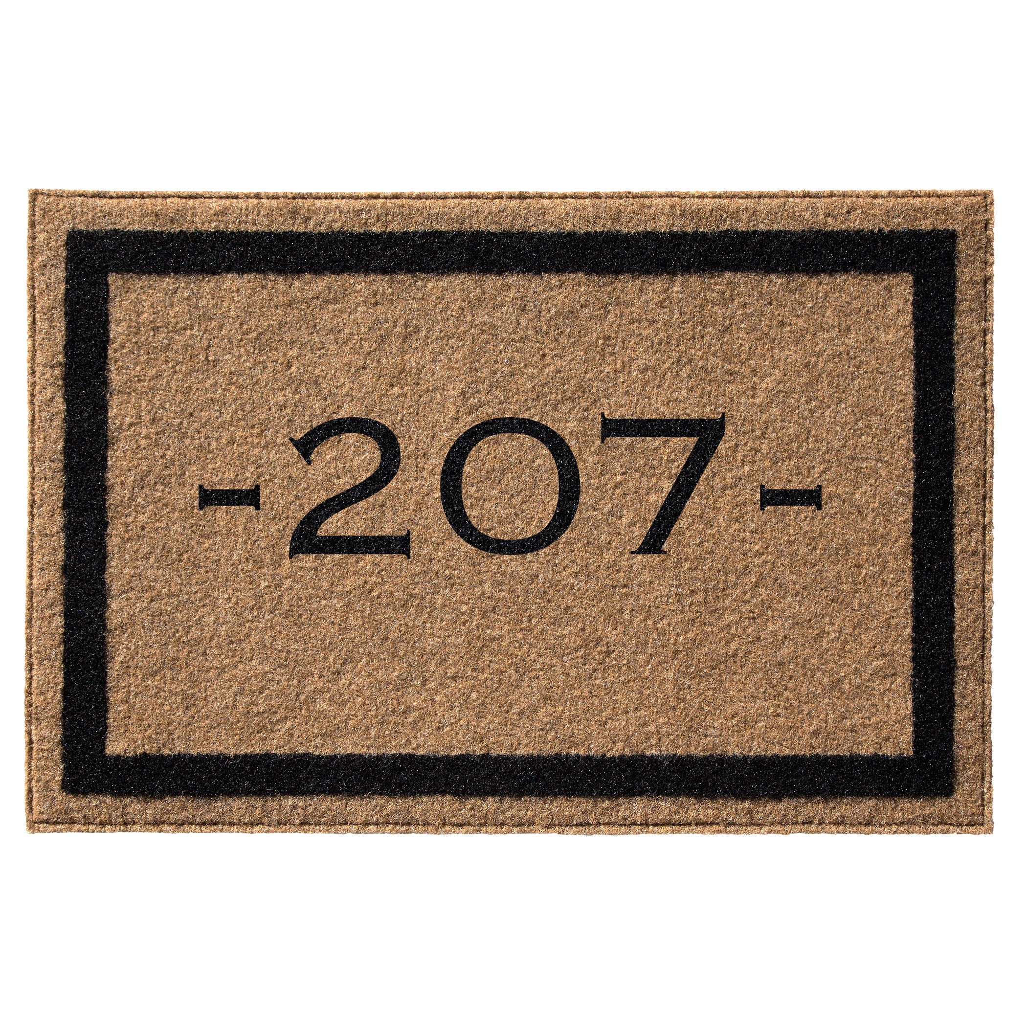 Infinity Custom Mats™ All-Weather Personalized Door Mat -.STYLE: NUMBER COLOR: TAN
