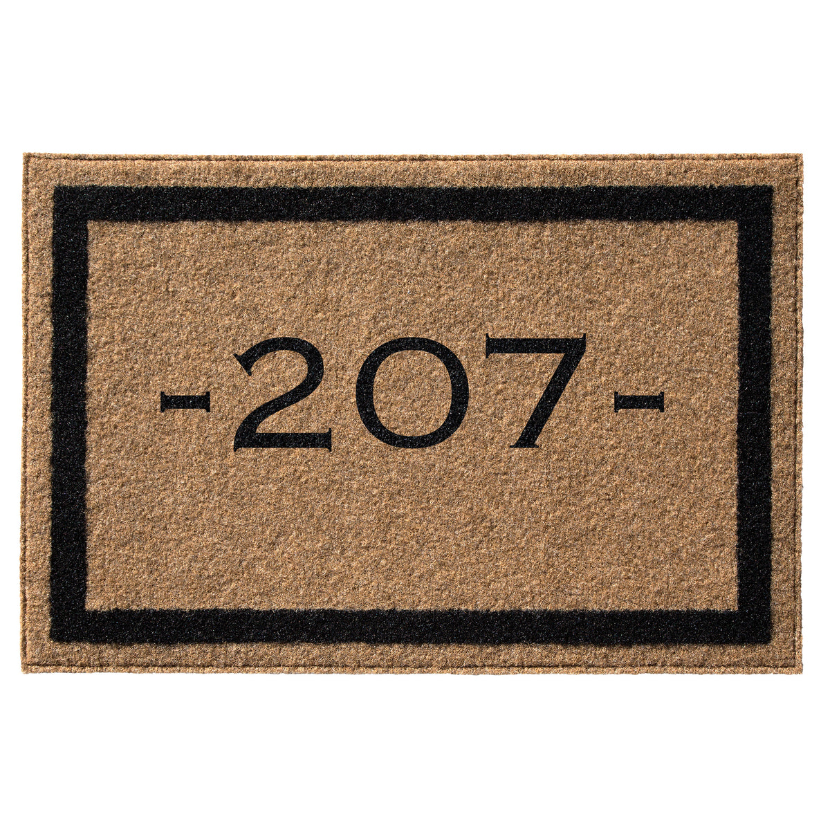 Infinity Custom Mats™ All-Weather Personalized Door Mat -.STYLE: NUMBER COLOR: TAN