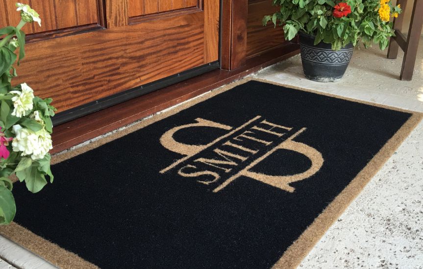 Custom Sized Area Rugs And Personalized Door Mats