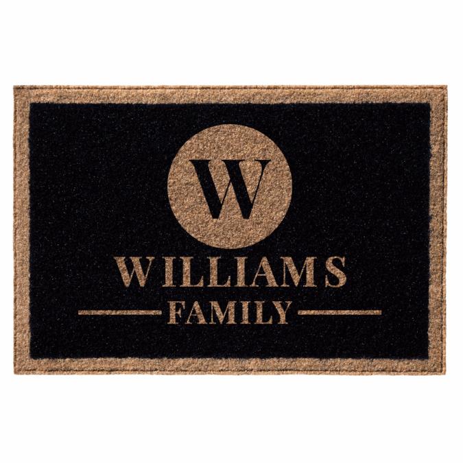 Infinity Custom all weather custom black door mat