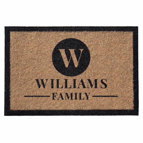 Infinity Custom Mats™ AllWeather Personalized Doormat STYLE CIRCLE