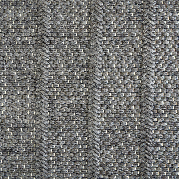 Charcoal / Dark Grey Wool Rug