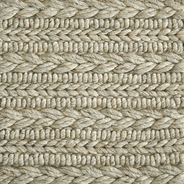 Beige braided cord area rug