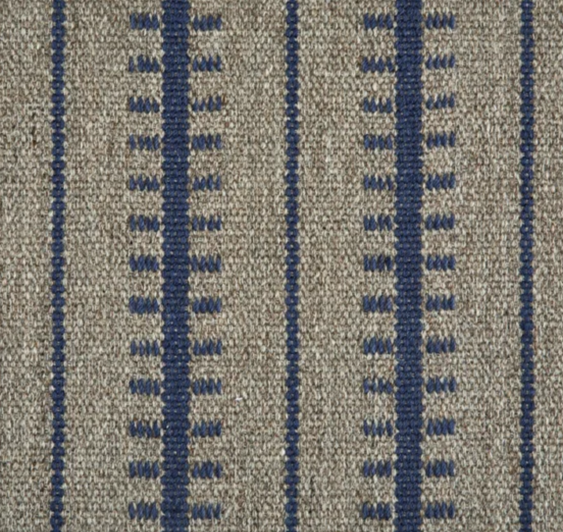 100% New Zealand Wool Rug in Custom and 15 Standard Sizes-Ticking Stripe