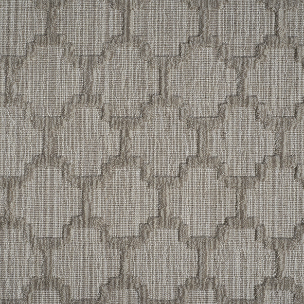 Brownish Grey Geometric Rug