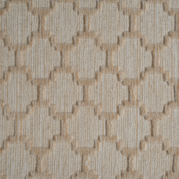 Tan Geometric Rug