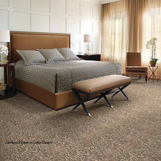 Stain Resistant Rug in Custom and 15 Standard Sizes-Garden of Eden