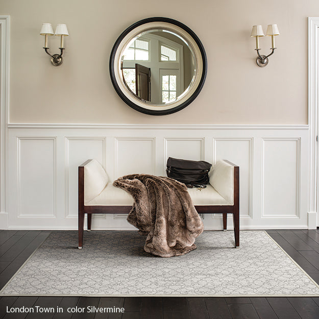 Stain Resistant Rug in Custom and 15 Standard Sizes-London Town