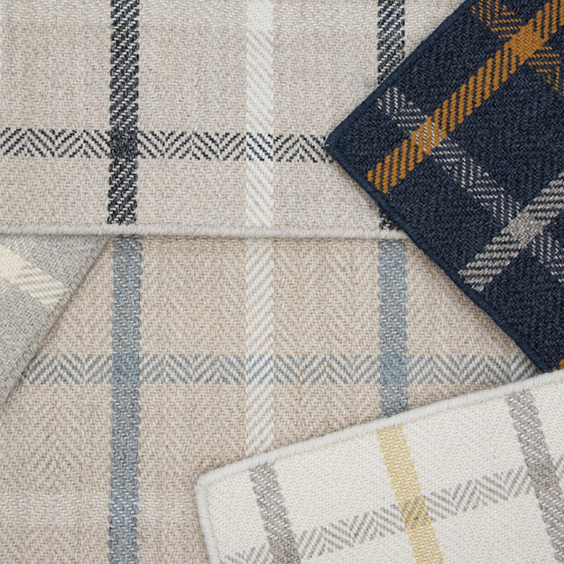 100% New Zealand Wool Rug in Custom and 15 Standard Sizes-Tattersall Light