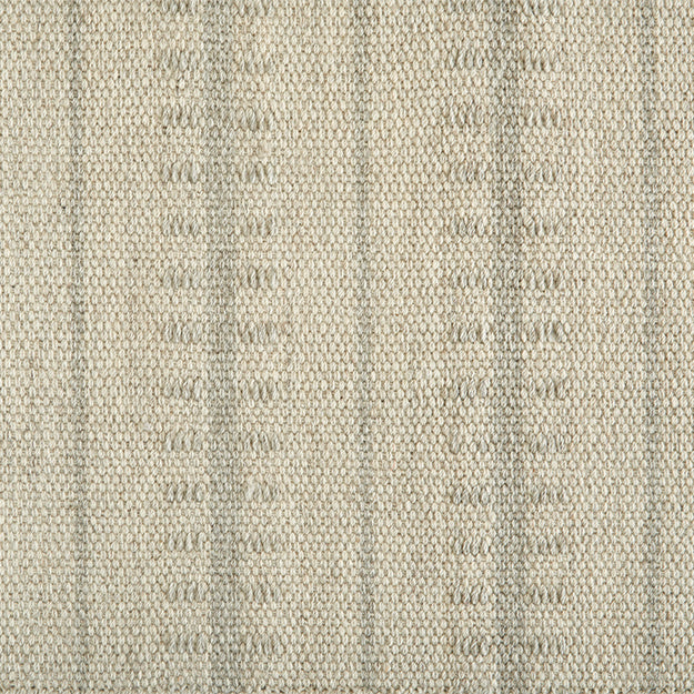 Ticking Stripe Hand-Loomed 100% Wool Custom Rug - Pearl - rugsthatfit.com