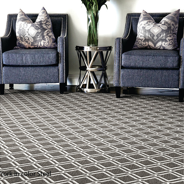 Stain Resistant Rug in Custom and 15 Standard Sizes-York